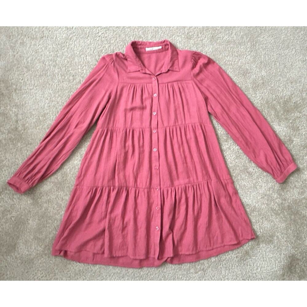 Francescas Lexi Tiered Mini Dress BOHO Women’s Size Small NWOT New
